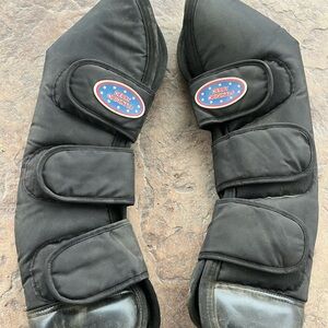 Black Derby Originals Horse Shipping Boots- Hinds